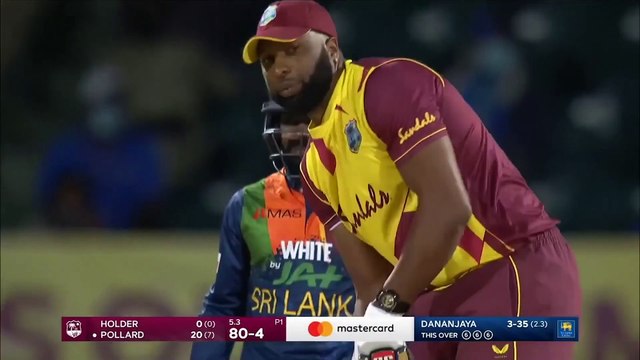 Kieron Pollard Hits 6 Sixes in 6 Balls (1 Over) West Indies vs Sri Lanka T20