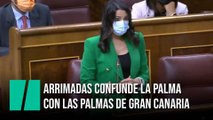 Inés Arrimadas confunde Las Palmas de Gran Canaria con La Palma