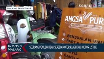 Unik dan Ramah Lingkungan, Sepeda Motor Klasik Diubah Jadi Sepeda Motor Listrik