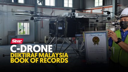 C-Drone diiktiraf Malaysia Book of Records