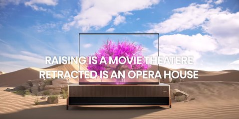 Hisense First Rollable Laser TV