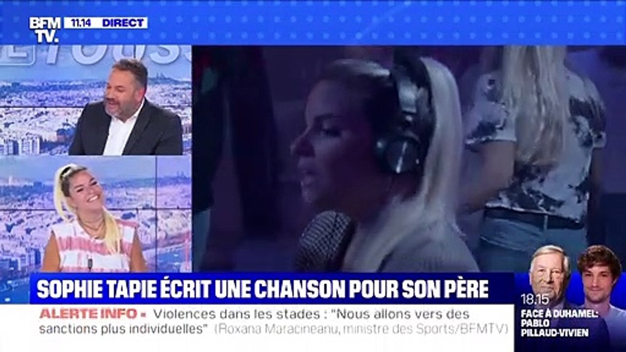 Sophie Tapie dédie une chanson à son père Bernard : "Un choix du coeur"