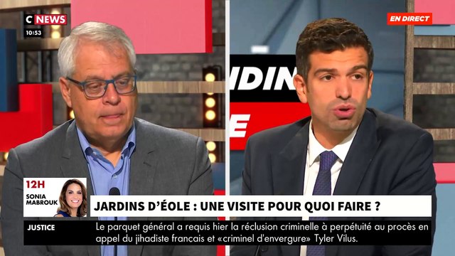 Jardins d’Éole: Agacé par la mise en scène hier soir, Jean-Marc Morandini décide en direct de déplacer Morandini Live sur place la semaine prochaine, malgré les problèmes de sécurité, pour voir la réalité - VIDEO