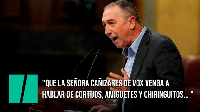 Joan Baldoví: Que la señora Cañizares de Vox venga a hablar de cortijos, amiguetes y chiringuitos...