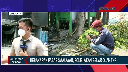 Pasca Kebakaran Cahaya Swalayan Cilandak, Petugas Masih Berjaga di Lokasi
