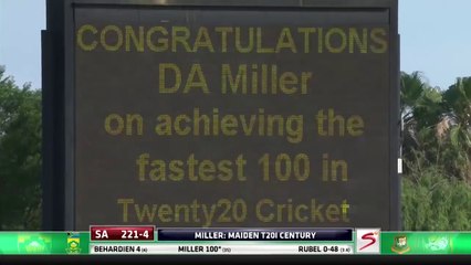 David Miller || Fastest T20 Century 100 in 35 Balls