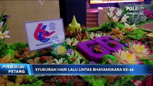 Peringati Hari Lalu Lintas Bhayangkara ke-66, Polda Jateng Gelar Syukuran Sederhana
