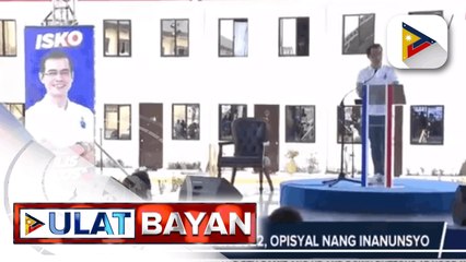 Isko-Ong tandem sa 2022, opisyal nang inanunsyo; Dr. Ong, umaasang makatutulong sa pagtugon sa pandemya
