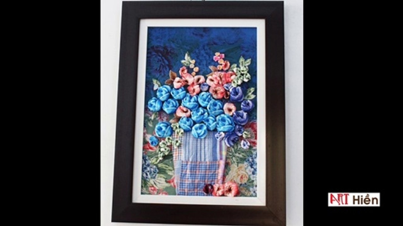 Thử đi nào, làm tranh cực đẹp từ vải rẻo - Art Hiền - Make beautiful paintings from crumbs of fabric