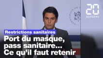 Coronavirus: Port du masque, pass sanitaire... Ce qu'il faut retenir des annonces de Gabriel Attal