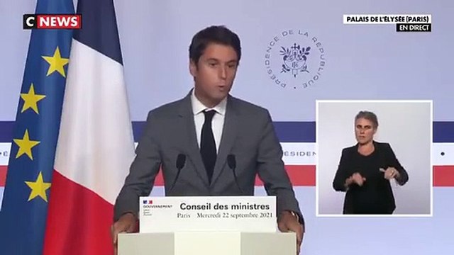 Le porte-parole du gouvernement Gabriel Attal s'exprime sur la crise sanitaire - VIDEO