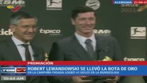 Deportes VTV | Robert Lewandowski gana la Bota de Oro como máximo goleador de Europa