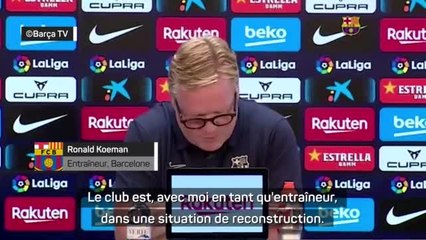 Barcelone - Koeman snobe la presse après la lecture d'un communiqué