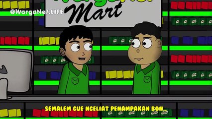 Hantu Belanja _ Kasir Apes _ Animasi Horor Kartun Lucu