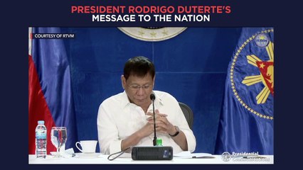 President Duterte's recorded message to the nation | Wednesday, September 22