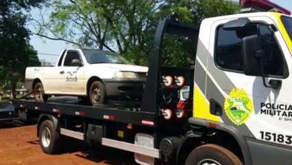 Saveiro com registro de furto é recuperada pela PM no Bairro Santa Cruz