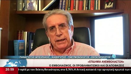 Ο Καθηγητής Πνευμονολόγος Εντατικολόγος, Π.Μπεχράκης στο δελτίο του Star