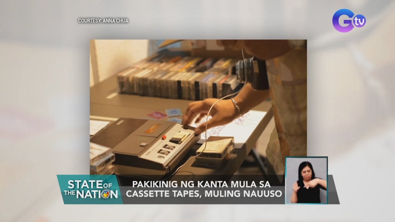 Pakikinig ng kanta mula sa cassette tapes, muli...