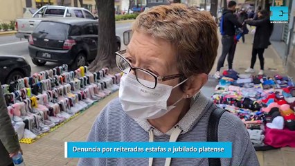 Denuncia por reiteradas estafas a jubilado platense