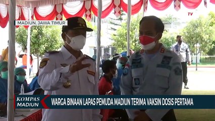 Warga Binaan Lapas Pemuda Madiun Terima Vaksin Dosis Pertama