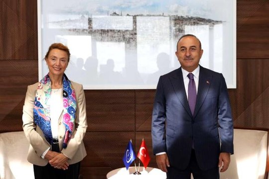 Son dakika haberleri... Bakan Çavuşoğlu, Mali Dışişleri Bakanı Diop ve Avrupa Konseyi Genel Sekreteri Buric ile görüştü