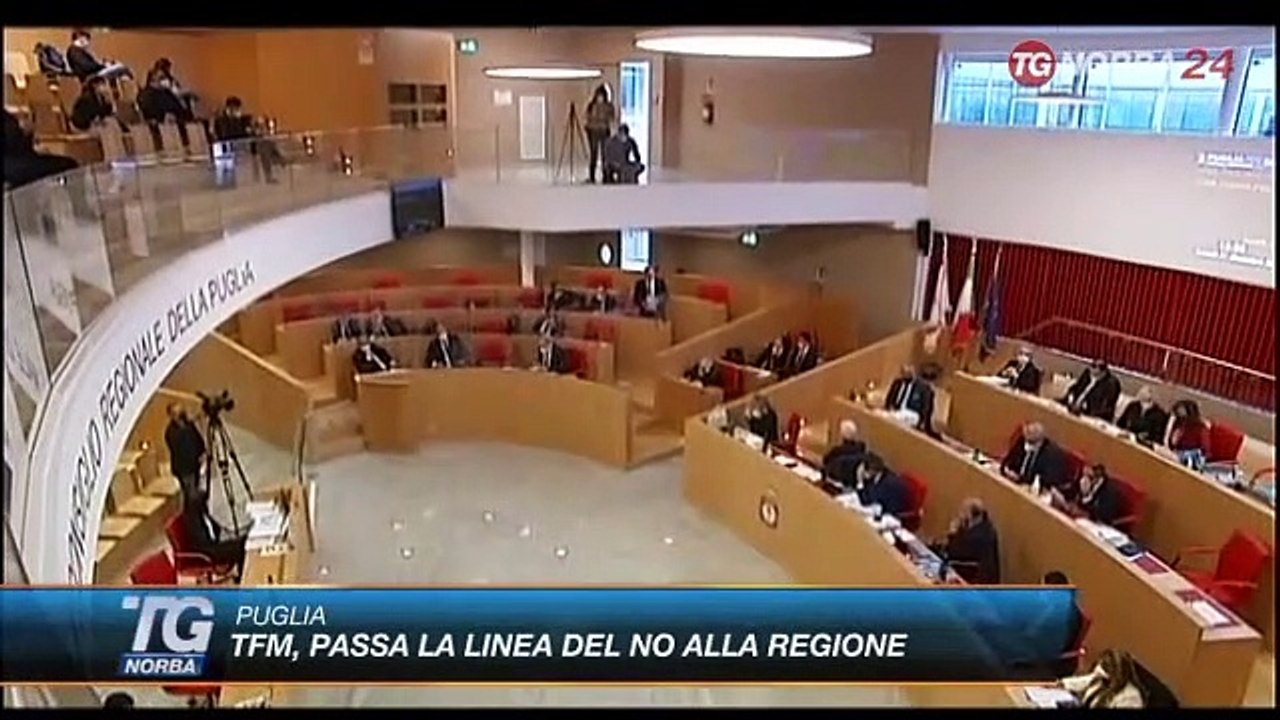 Regione Puglia, No unanime al Tfm