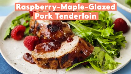 Raspberry-Maple-Glazed Pork Tenderloin