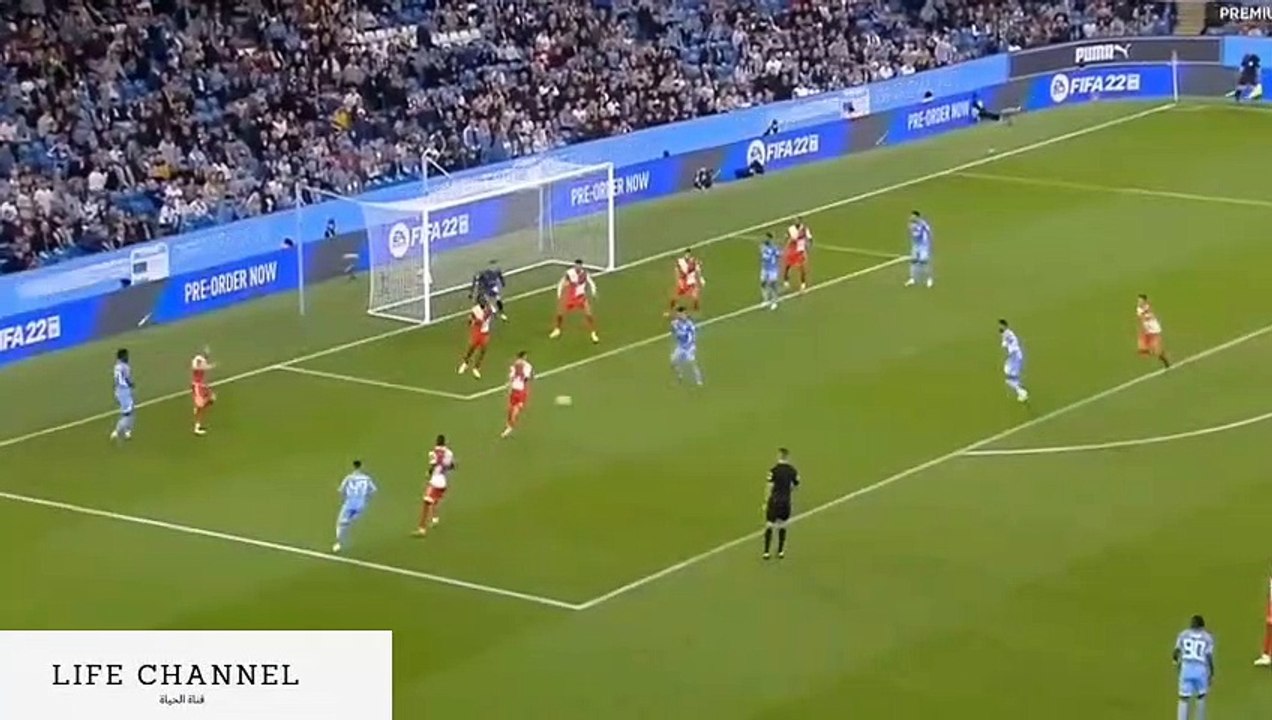 مانشستر سيتي هدف رياض محرز اليوم