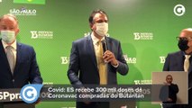 Covid: ES recebe 300 mil doses da Coronavac compradas do Butantan