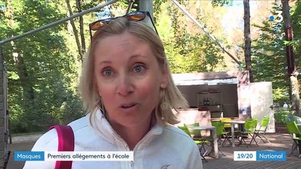 Port du masque : certains écoliers vont pourvoir le retirer