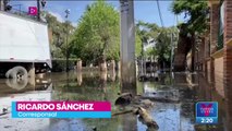 Baja el nivel del agua en Tequisquiapan tras inundaciones