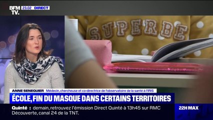 Pour la Dr Anne Senequier, la fin du masque à l'école dans certains départements "est une bonne chose"