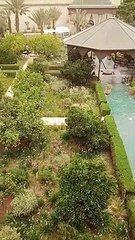 منضر جميل من اجمل الحدائق في مدينة مراكش