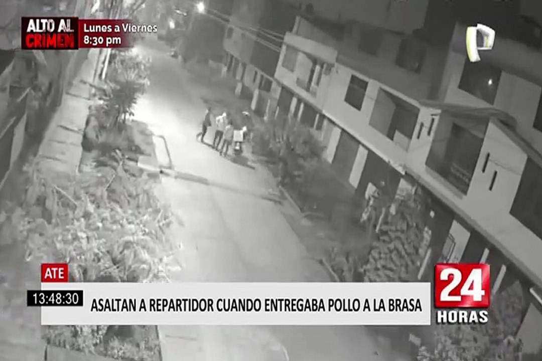Ate: delincuentes roban moto a repartidor de pollos a la brasa