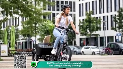 BMW inspira novo triciclo elétrico que carrega até 60kg de carga