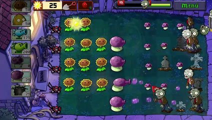 #14 Plantas Contra Zombis Free Aventura Noche Nivel 4 / Consigo el Almanaque Suburbano / Android