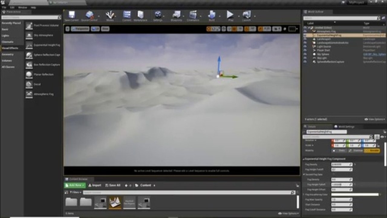 How to add height maps by creating sand dunes in Unreal Engine