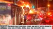 Ônibus coletivo pega fogo na noite desta quarta (22), na Avenida Beira Mar em São Luís - MA