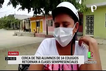 Tumbes: 14 colegios de la región reabrieron sus puertas