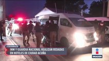 Detienen a 30 migrantes en redadas en Ciudad Acuña