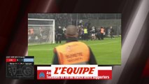 Incidents avec des supporters lors d'Angers-OM - Foot - L1