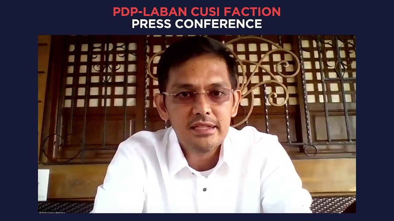 PDP-Laban Cusi faction press conference