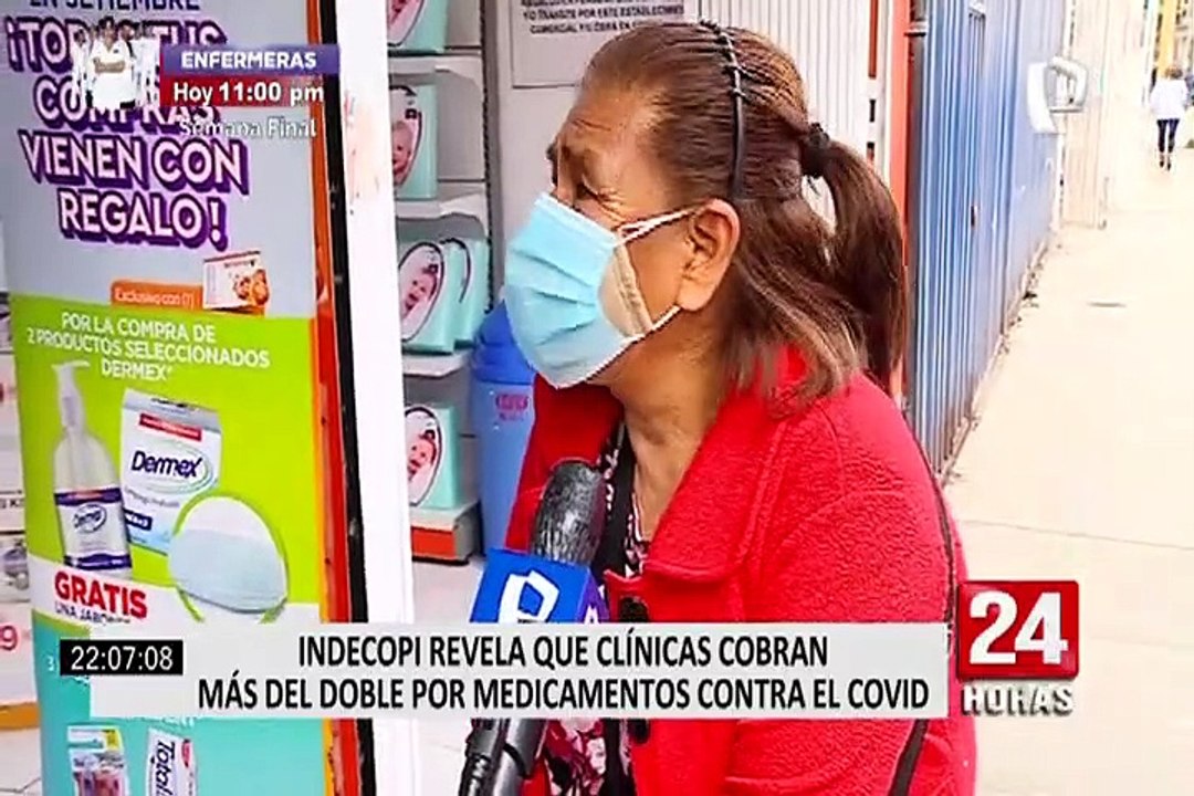 COVID-19: precios de medicinas fueron 123.6% más caros en clínicas que en farmacias privadas