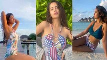 Avika Gor मालदीव में Swimsuit पहन Enjoy करती  आईं नजर , Viral Video | FilmiBeat