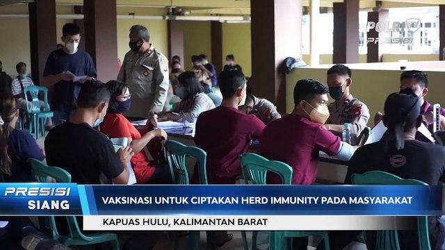 Percepat Herd Immunity, Polres Kapuas Hulu Percepat Vaksinasi untuk Masyarakat