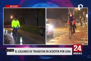 El peligro de transitar en scooter por las calles de Lima