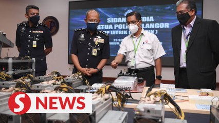 Descargar video: Power-hungry: Bitcoin syndicate busted by cops for stealing RM24mil worth of electricity