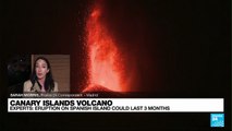 Eruption on Spanish island could last 3 months, experts say
