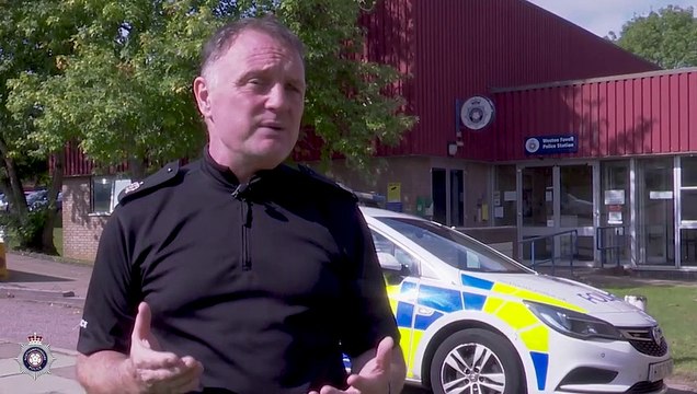 Supt Kev Mulligan talking about tackling a spate of knife crimes in Northampton