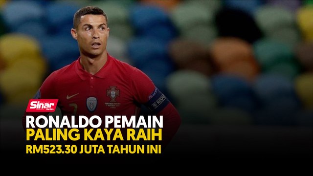 Ronaldo pemain paling kaya, raih RM523.30 juta tahun ini